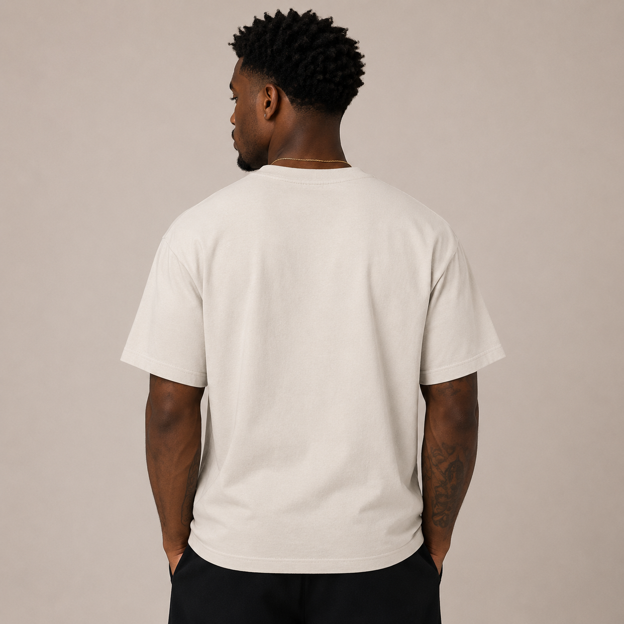 SCRIPT WASHED OVERSIZED TEE